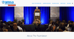 Desktop Screenshot of amsafoundation.org