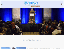 Tablet Screenshot of amsafoundation.org